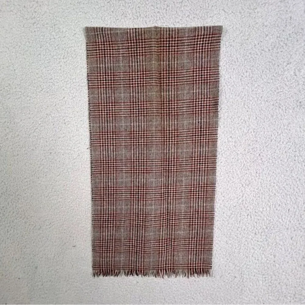 WOMENS SCARF BROWN WITH STRIPES